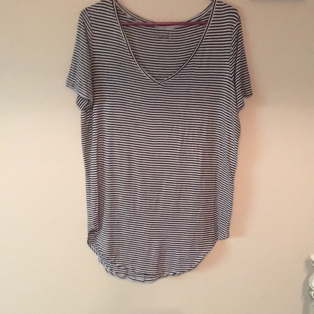 Black and white striped shirt